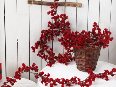1PC Simulation Fortune Fruit Vine – Ideal for Christmas, Home, Kitchen, Restaurant, Outdoor, & Garden Decor