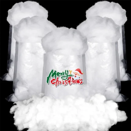 Artificial White Cotton – 3D Decor for Christmas Decorations