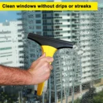 Cordless Rechargeable Automatic Window Vacuum Squeegee – Portable Glass Cleaning Machine for Showers, Mirrors, Glass, and Countertops