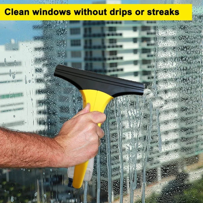 Cordless Rechargeable Automatic Window Vacuum Squeegee – Portable Glass Cleaning Machine for Showers, Mirrors, Glass, and Countertops