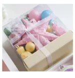 Macaron Christmas Balls Set – Pink Decorations, New Year & Xmas Tree Ornaments for Home & Party