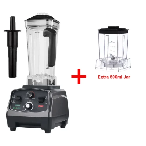 BioloMix 3HP 2200W Heavy Duty Commercial Grade Timer Blender – Mixer Juicer, Fruit Food Processor, Ice Smoothie Maker, BPA Free