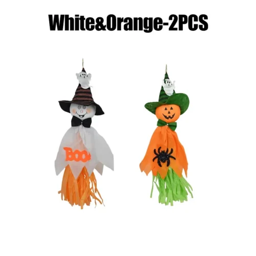 Cloth Paper Halloween Hanging Ornaments – Festival Supplies with Ghost and Pumpkin Design, Fluttering Charm Pendant Gift - Image 17