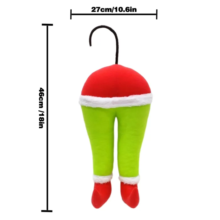 Christmas Decoration Grinch Green Artificial Legs Tree Decoration Santa Elf Legs Christmas Decoration Home Hanging Ornaments