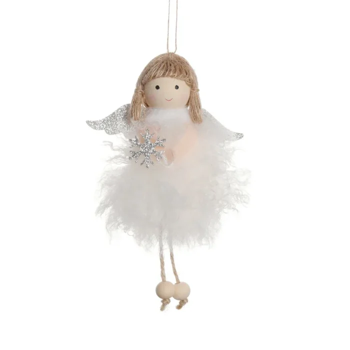 Christmas Angel Doll Pendant – Plush Tree Ornaments, Elves Crafts, Wall Hanging, Home Holiday Party Decorations