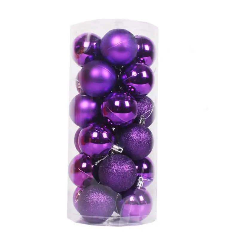 24pcs Christmas Ball Decoration Christmas Tree Ornaments For Home Decor Halloween New Year Wedding Navidad Pendant Ball Ornament24pcs Christmas Ball Decoration Christmas Tree Ornaments For Home Decor Halloween New Year Wedding Navidad Pendant Ball Ornament