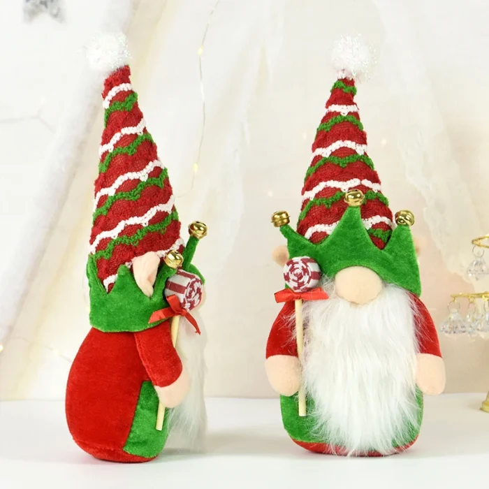 1pc Christmas Faceless Doll Christmas Ornament Santa Faceless Man Doll Decor Prop Family Party New Year Kids Gift Toy Supplies