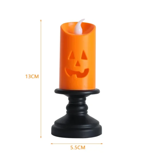 20PCS Halloween Candle Lights - Colorful Pumpkin LED Candles for Party Decorations - Image 2