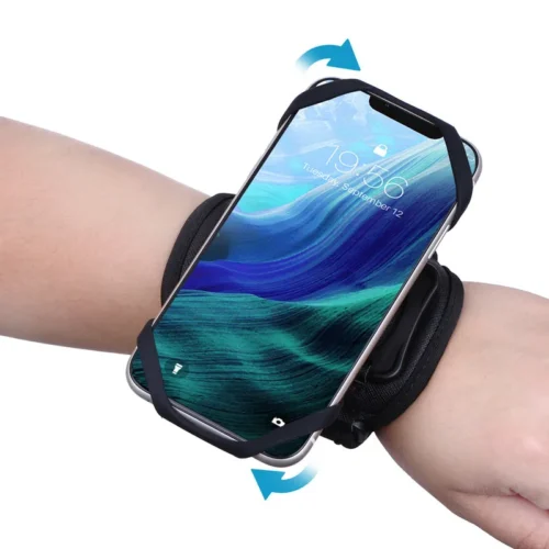Outdoor Sports Wrist Phone Bag – Removable Rotating Wristband Holder for 4-6.5 inch Mobile Phones - Image 5