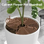 Plant Pot Soil Guard with Nails - Flower Pot Grid Cover, Baby Safety Protector, and Cat Repellent for Garden and Home