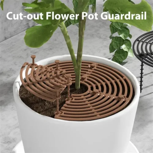Soil Splatter Plant Pot Protector | Flower Pot Grid Cover for Plant Protection and Pet Repellent