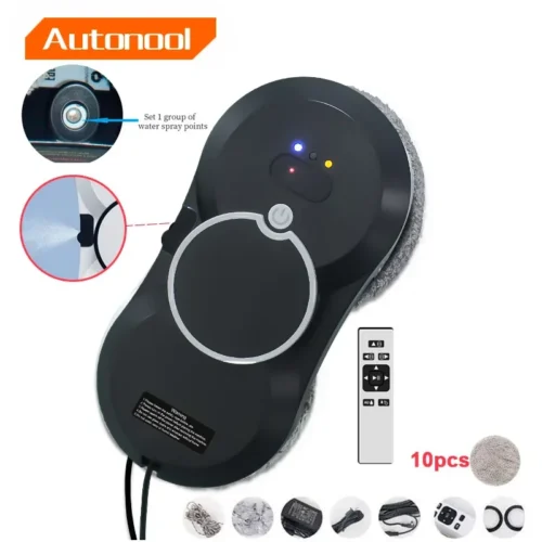 Reliable Electric Brush Cleaning Car Cleaner – Magnetic Double-Sided Window Vacuum
