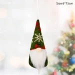 6pcs Christmas Mini Doll Tree Pendant Xmas Decoration for Home Gnome Doll Kids New Year Gifts Navidad