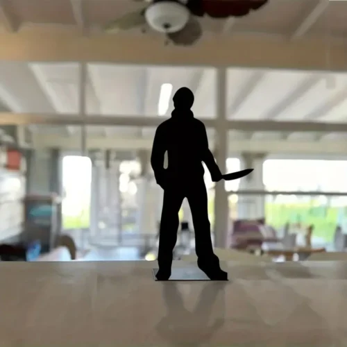 Halloween Decorations - Desktop Shadow Figures of Horror Movie Characters for Garden Party Décor