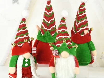 1pc Christmas Faceless Doll Christmas Ornament Santa Faceless Man Doll Decor Prop Family Party New Year Kids Gift Toy Supplies