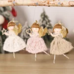 Christmas Cute Lace Hollow Skirt Angel Doll – Merry Xmas Tree Ornament for Home Decor, Hanging Pendant, Kid's Gift