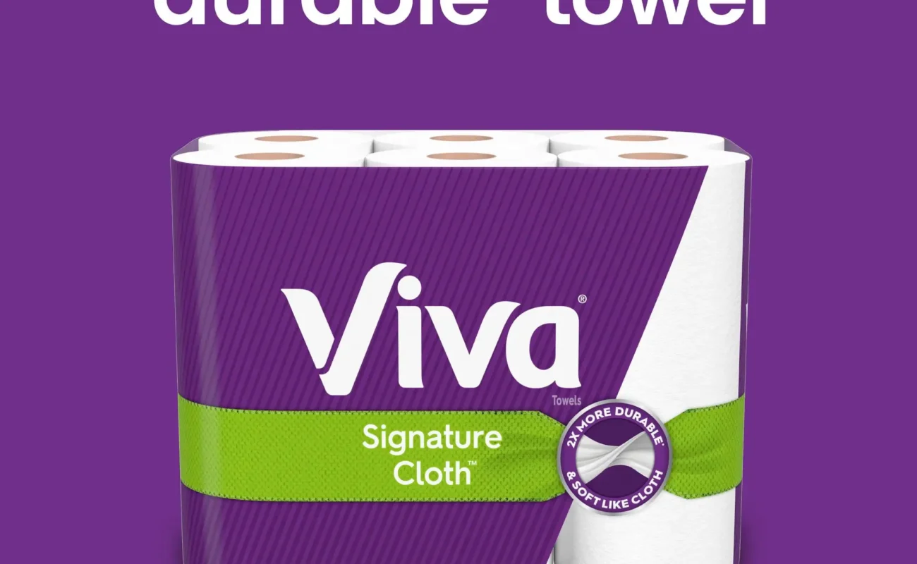 Signature Cloth Paper Towels 6 Double Rolls Soft and Strong Like Cloth and Cleans Choose the Right Sheet Size for Any Task