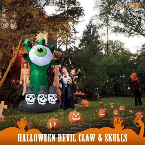 Halloween Ghost Claw with Eyeball Inflatable - Image 5
