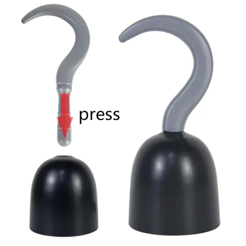 Pirate Hook Hand Cosplay Prop – Captain Theme Costume Accessory, Halloween Party Decoration, Kids’ Gift Toy - Image 2