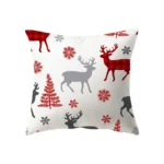 Merry Christmas Decorative Print Pattern Cushion Cover Home Living Room Sofa Decoration Square Polyester Pillow