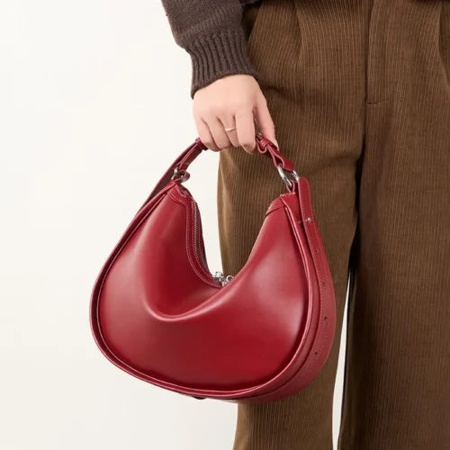 Genuine Leather Women's Handbag - Vintage Shoulder Bag and Luxury Crossbody
