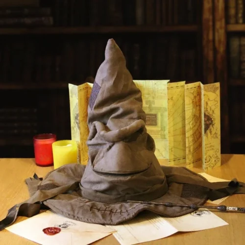 Fashion Movies Witch Wizard Hat – Leather Sorting Hat for Halloween Party Props - Image 5
