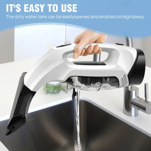 Reliable Cordless Window Vac Cleaner – 28cm Squeegee, 150ml Tank, Streak-Free Results