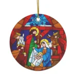 Christmas Tree Hanging Pendants – Birth of Jesus Decorations, Religious Ornaments for Party Supplies & Accessories