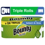 Select-a-Size Paper Towels – 8 Triple Rolls, White, Equivalent to 24 Regular Rolls, Each Sheet is Twice as Absorbent