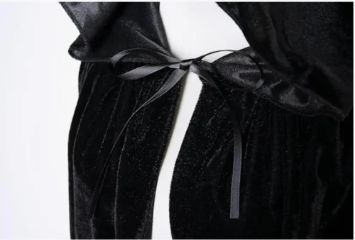 Halloween Grim Reaper Cloak – Long Hooded Cape for Adults and Kids - Image 4