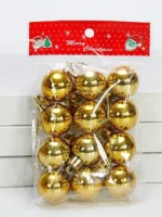 12pcs 3cm Christmas Ball Pendants – Christmas Tree 12pcs 3cm Christmas Ball Pendants – Christmas Tree Decorations for New Year, Christmas Decorations