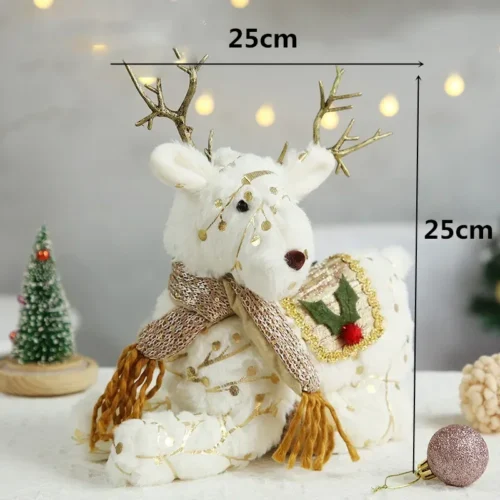 Christmas Dolls – Santa Claus, Snowman, and Elk Figurines, Xmas Tree Ornaments, Holiday Gifts for Kids, Christmas Decorations