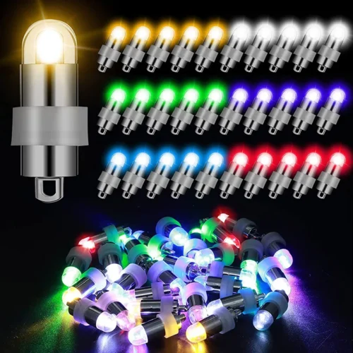 10/20/50pcs Waterproof LED Party Lights - Seasonal Lighting for Balloons, Paper Lanterns, Weddings, Halloween, Christmas Parties