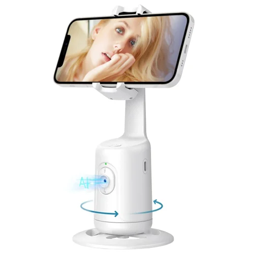 Auto Tracking Phone Holder - 360° Face Tracking Rotation Gimbal Stabilizer Tripod | Smart Robot Follow-Up Video Accessories