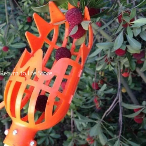 Garden Basket Fruit Picker | Plastic High-Altitude Fruit Picking Tool for Easy Harvesting