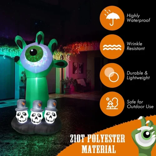 Halloween Ghost Claw with Eyeball Inflatable - Image 4