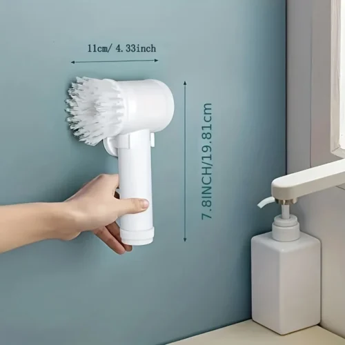 Versatile 3-in-1 Handheld Electric Cleaning Brush – Efficient Cordless Spin Scrubber for Kitchen & Bathroom
