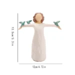 Hand-Painted Jesus Birthplace Ornament – Tree-Shaped Statue for Faith & Christmas Decorations