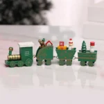 Christmas Plastic Train Decorations – Festive Home Ornament, Merry Christmas & Happy New Year Xmas Navidad Noel Gift