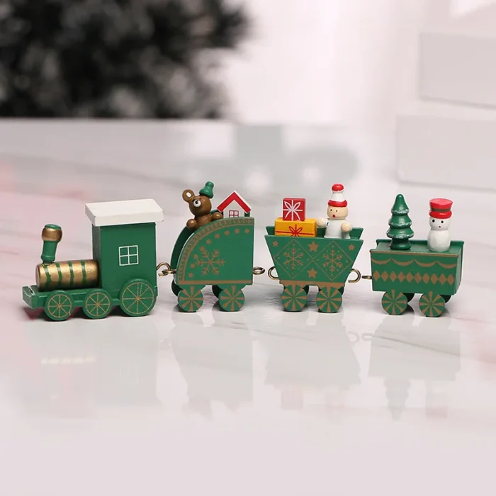 Christmas Plastic Train Decorations – Festive Home Ornament, Merry Christmas & Happy New Year Xmas Navidad Noel Gift