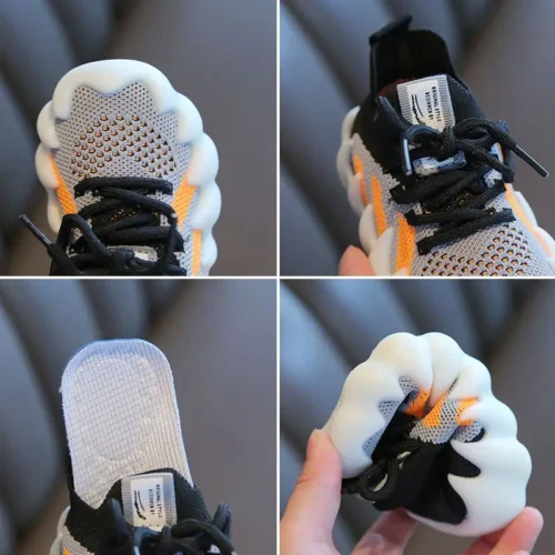 New Arrival Single Network Sport Shoes - Breathable Canvas Running Sneakers for Children, Boys, and Girls, Baby Boots