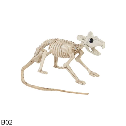 Bat, Mouse, Scorpion Skeleton Bones – Halloween Animal Horror Ornaments - Image 5