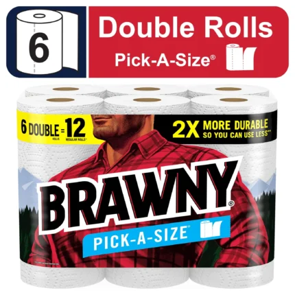 Pick-A-Size Paper Towels 6 Double Rolls 2 Sheet Sizes Everyday Paper Towel Each Double Roll Has 100 2-ply Sheets