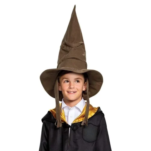 Fashion Movies Witch Wizard Hat – Leather Sorting Hat for Halloween Party Props - Image 2