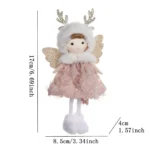 Christmas Angel Doll Pendant – Plush Tree Ornaments, Elves Crafts, Wall Hanging, Home Holiday Party Decorations