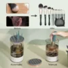 Automatic Electric Makeup Brush Cleaner – 3-in-1 Portable Eye Shadow Brush Holder, Stand, and Dryer for Women, Beauty Makeup Tools
