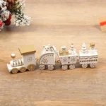 Christmas Plastic Train Decorations – Festive Home Ornament, Merry Christmas & Happy New Year Xmas Navidad Noel Gift