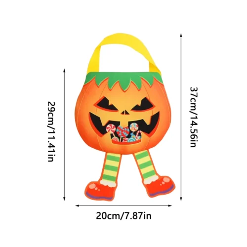 Reusable Ghost Halloween Candy Bags – Non-Woven Tote Bags for Trick or Treating - Image 2