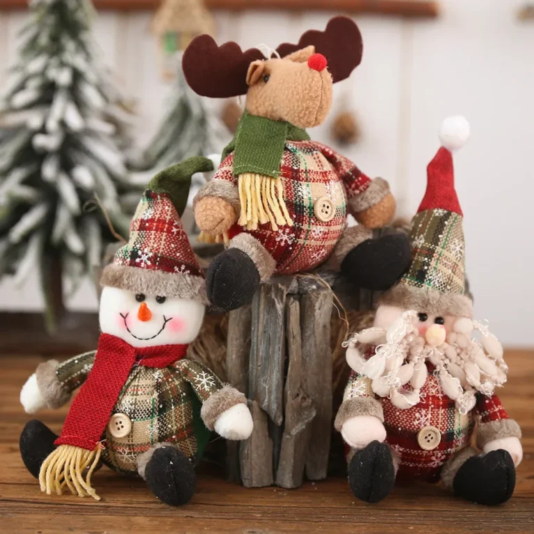 1PCS Christmas Merry Christmas Decorations for Home Happy New Year Christmas Decorations Plush Figurines For Homes