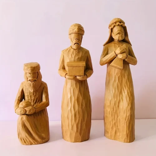 Sculptural Resin Base – Christmas, Wedding, Bible, Thanksgiving, & Anniversary Gift Decorations, Family Gift Sculptures - Image 4